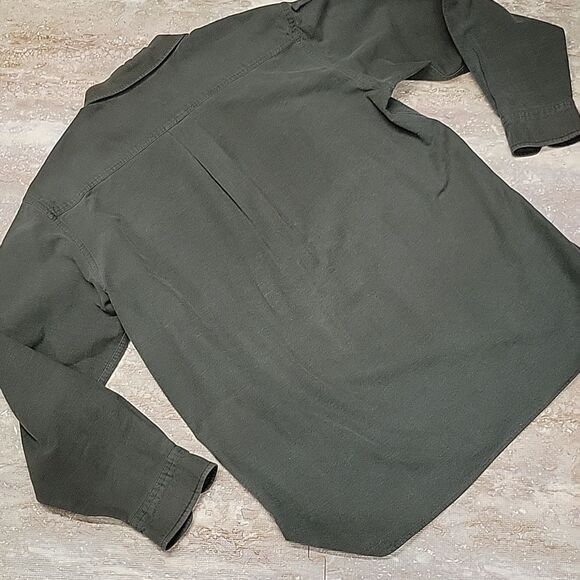 L.L. BEAN MENS THICK COTTON BUTTON DOWN SHIRT SIZE LARGE - Picture 5 of 5